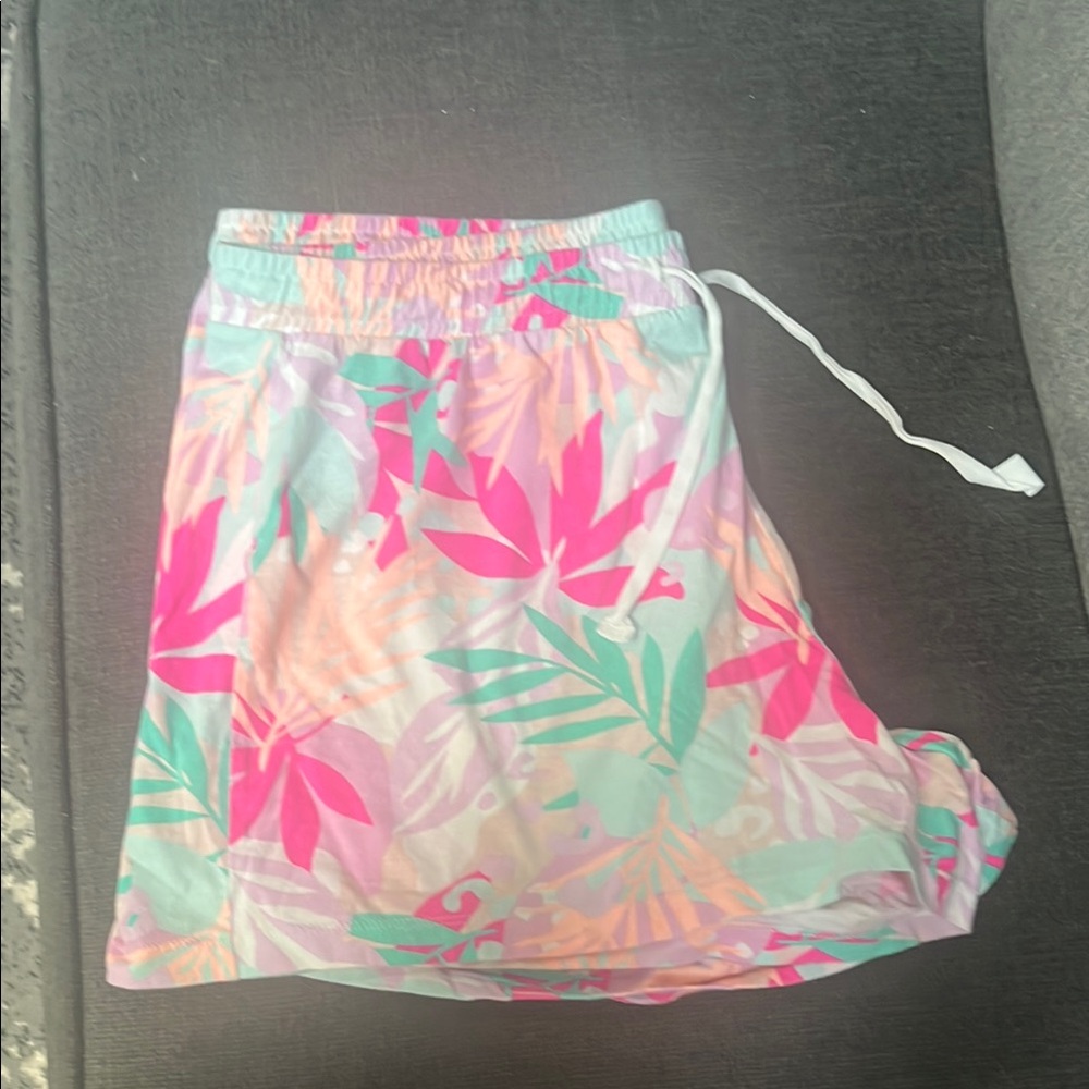 J. Crew Factory Tropical Print Sleep Shorts-XL